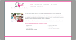 Desktop Screenshot of chezbelle.com.au